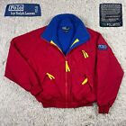 Vtg 90’s Ralph Lauren Polo Men’s Red Hi Tech Polartec Fleece Nylon Jacket M