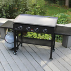GrillFest Gas Griddle Grill Propane Flat Top 4 Burner Outdoor Cooking BBQ Fry