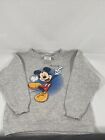 Vintage Disney Mickey Mouse Okoboji Crewneck Sweatshirt Tultex Size M In Gray