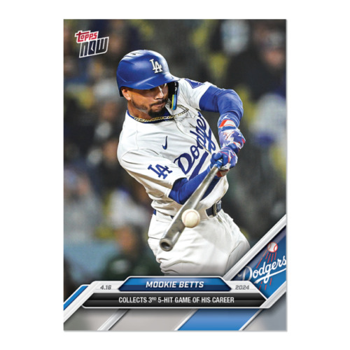 2024 MLB Topps NOW 86 MOOKIE BETTS 5-5 GAME LOS ANGELES DODGERS PRESALE