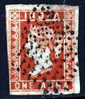 INDIA Queen Victoria 1854 One Anna Deep Red Imperforate Die I SG 11 VFU