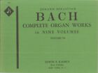 Bach Complete Organ Works Vol VI Chorale Preludes 1847 Kalmus 3075 Griepenkerl