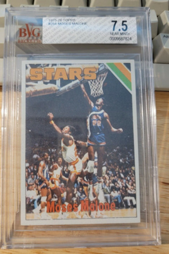 1975 Topps #254 Moses Malone RC Rookie HOFBVG 7.5 NM+