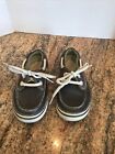 Crocs Kids Children’s Shoes Hover Leather Boat Deck Boys Size C 10 Brown Casual