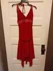 Red Knee Length Prom, Event, Special Occasion Dress Size Small