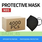 [4000 PCs] Black KN95 Disposable Face Mask 5 Layer Wholesale & Bulk-buy Order