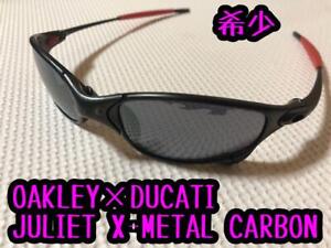 OAKLEY Sunglasses JULIET DUCATI Carbon X-METAL Limited Men's Black Red No Box