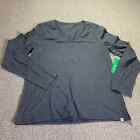 Pact Mens T Shirt Size Large Gray Organic Cotton Long Sleeves V-Neck Pullover