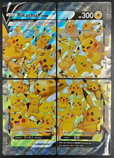 Pokemon Celebrations 25th Anniversary Pikachu V-Union Promo Set 4 Card M/NM