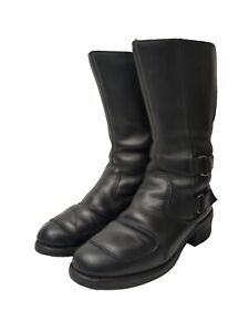 Chippewa Men’s Rally Motorcycle Boots Black Odessa Leather 27862 Size 12 D USA