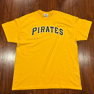 Majestic Men’s Pittsburgh Pirates Yellow Jersey Shirt XL Baseball MLB