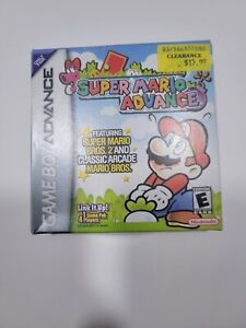 Nintendo Gameboy Advance GBA Super Mario Advance Game - Complete CIB