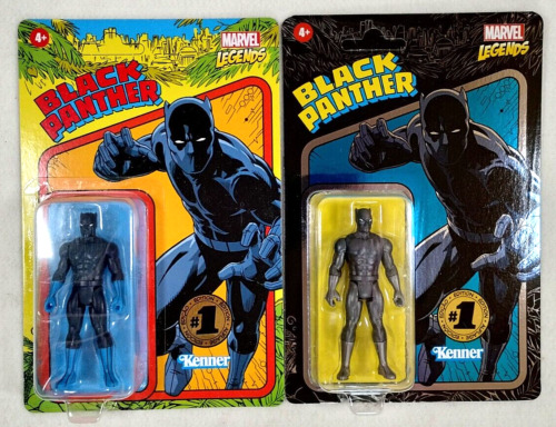 Marvel Legends Retro Kenner Black Panther Standard & Variant 3.75