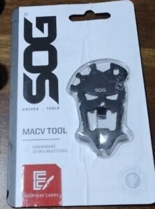 SOG MacV Multi Tool Wrench Screwdrivers Pry Bar Bottle Opener Sharpener Puller