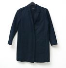 COS Womens S Jacket Navy Coat EU 36 Overcoat Zip Cotton Ladies Trench Mac Autumn