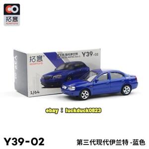 1/64 Xcartoys Y39-02 Hyundai ELANTRA Gen.3 Blue Toy Diecast Car Model Gift