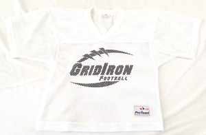 Gridiron Pro Team Football Practice Mesh Netted White Jersey Small/Medium