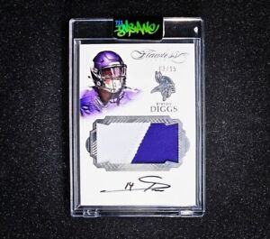New Listing2016 Panini Flawless Stefon Diggs 2 Color Patch Auto Silver 03/15 Player Worn