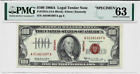 UNITED STATES AMERICA 100 DOLLARS FR-1551s 1966 Rare SPECIMEN PMG63 USA UNC NOTE