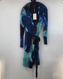 Women's Ted Baker Blue Butterfly Collective Alvira Wrap Dress- Size 2 (size 4 US