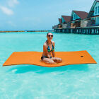 3-Layer Tear-proof Floating Water Pad Island Mat Sports Relaxing Outdoor Orange