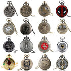 Steampunk Quartz Analog Pocket Watch with Necklace Pendant Chain Unisex Gifts