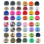 Polo Style 100% Cotton Baseball Cap Ball Dad Hat Adjustable Plain Solid Washed