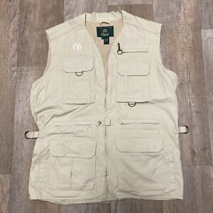 Vintage Orvis Beige Tan Fly Fishing Vest Tackle Pockets Hunting Photography Sz L
