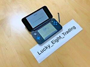 New Nintendo 2DS XL LL Black Turquoise Console Stylus Japanese ver [H]