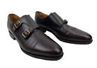 SUITSUPPLY Men Formal Shoes EU 43 US 9 Dark Brown Leather Double Monk Strap