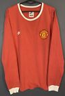 VINTAGE STYLE MENS FC MANCHESTER UNITED 1968 FOOTBALL SOCCER SHIRT JERSEY SIZE M