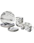 American Atelier Company 16Pc Dinnerware Set, Service For 4 White Ns