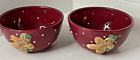 Laurie Gates Holiday Treat Cereal Soup Salad Bowls Gingerbread Christmas (2)