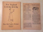 Vintage New England Cook Book of Fine Old Yankee Recipes 1936 Kay Morrow