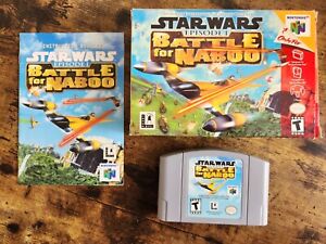 Star Wars Battle for Naboo (Nintendo 64 N64, 2000) Complete in Box, Game - CIB
