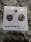 Stud Earrings Swarovski Elements Crystal CLEAR with Rhinestones NEW