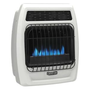 10000BTU Propane Vent Free Thermostatic Wall Heater Blue Flame Convection Warmer