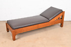 Stickley Brothers Antique Mission Oak Arts & Crafts Daybed, Newly Reupholstered