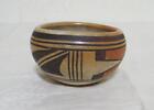 Vintage Hopi Nation Polychrome Antique Pottery Open Bowl Native American Vessel