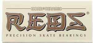 BONES CERAMIC SUPER REDS Skateboard Bearings 8-Pack 8mm Precision Competition