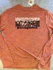 NWT Patagonia Men's Capilene Cool Daily Graphic Long Sleeve Shirt (Burl Red) XXL
