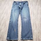 Levis 517 Jeans Mens 33x32 Blue Bootcut Slim Fit Medium Wash Denim