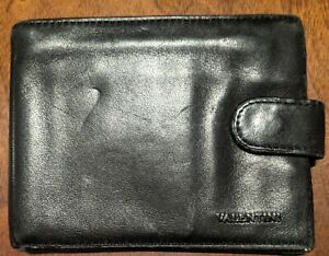 Gino Valentini Vera Pelle Black Soft Leather Vintage Wallet