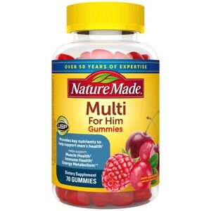 70 Nature Made Multivitamin for Him Gummies For Muscle Immune Energy Metabolism