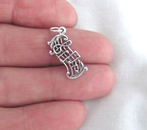 Sterling Silver music charm