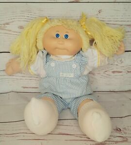 New ListingVintage Coleco Cabbage Patch Kids Doll Girl Blonde Hair Blue Eyes 1984