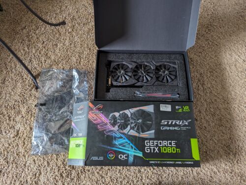 ASUS ROG Strix GeForce GTX 1080 Ti 11GB Graphics Card - Working *READ* TESTED