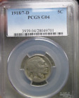 1918/7-D Buffalo Nickel  --- PCGS Good-4 Slabbed Graded Coin --- #088B