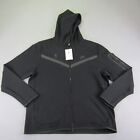 Nike Hoodie Mens XL Black Tech Fleece NBA Basketball Equipment Staff Jacket NEW