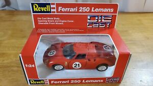 1/24 scale - Ferrari 250 Lemans #21 (Red) Die Cast - Revell # 8607 (1988)
